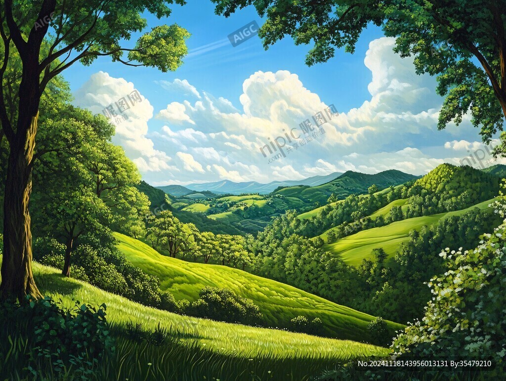 宽屏风景画