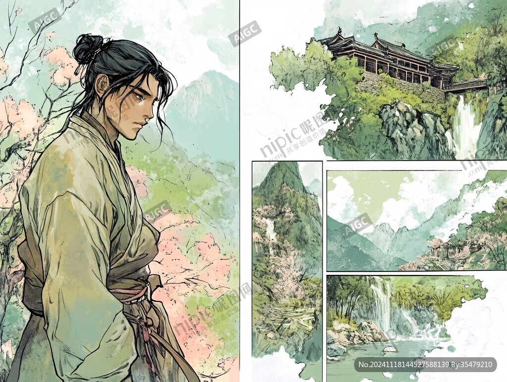 武当山插画
