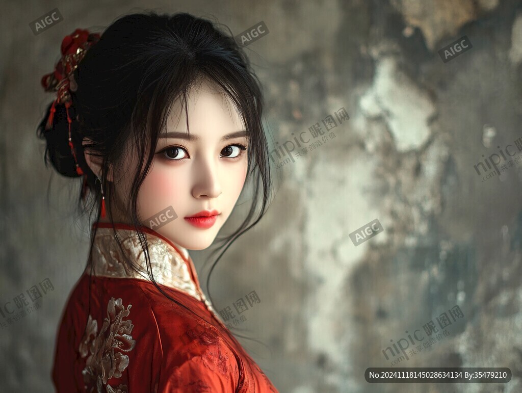 红色汉服