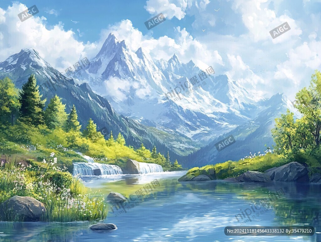 宽屏风景画