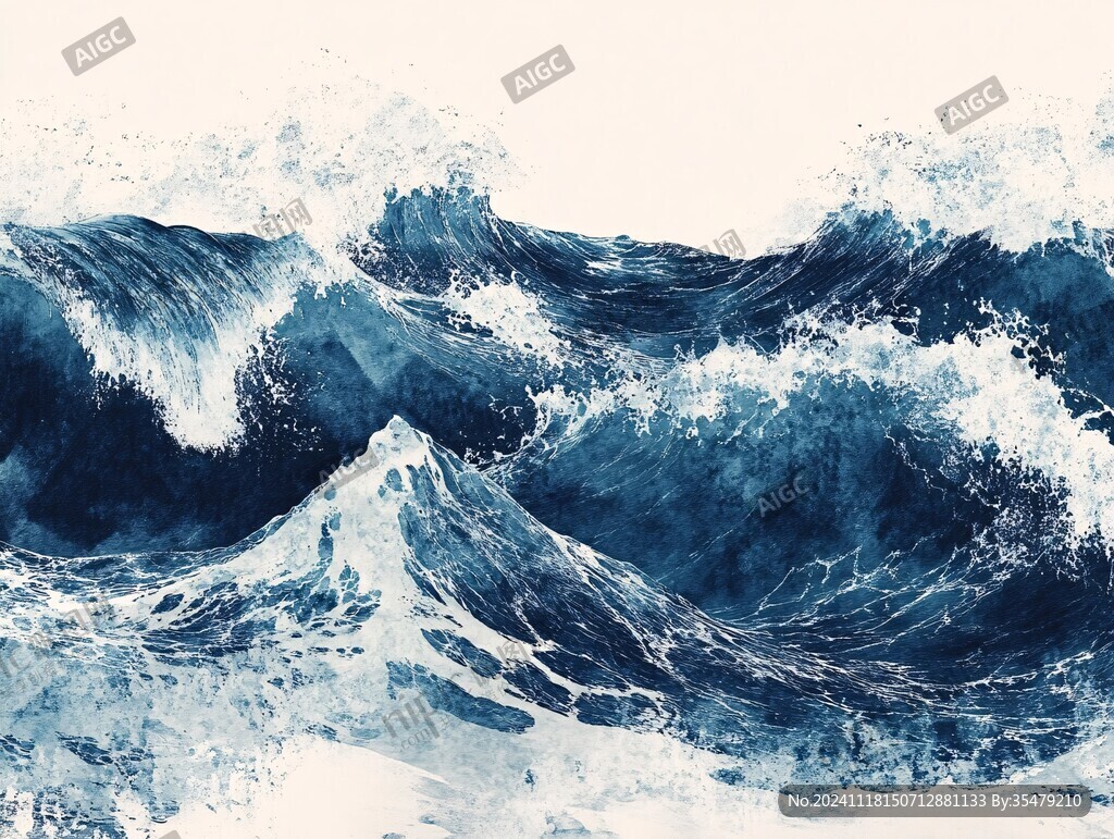 古风海浪浪花