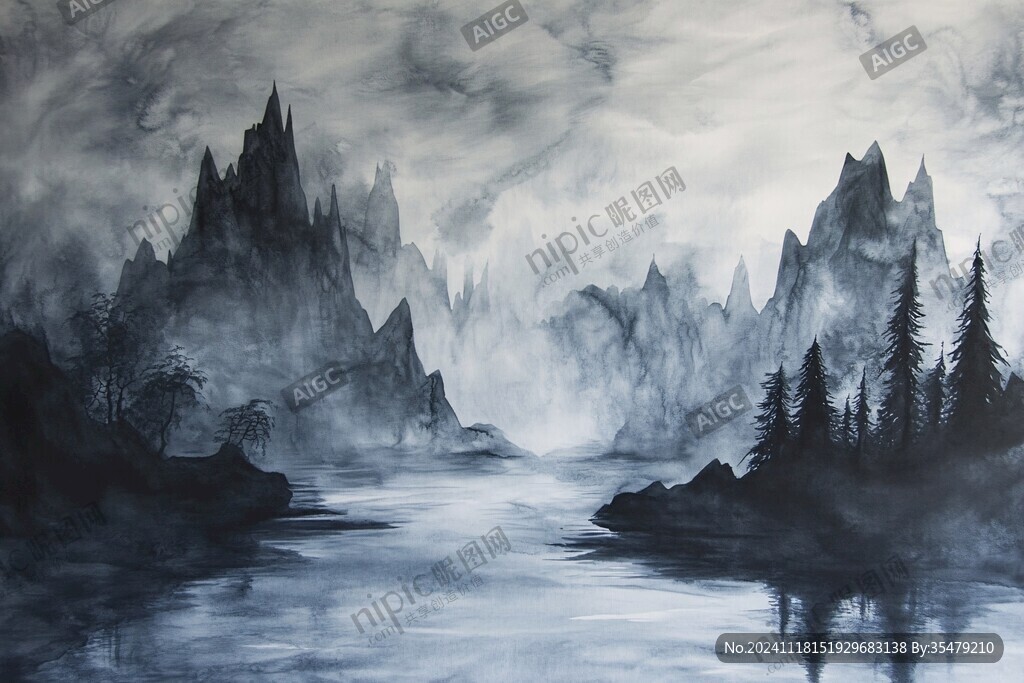 幻彩艺术山水风景