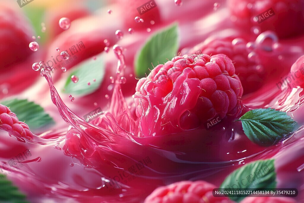 树莓形象插画