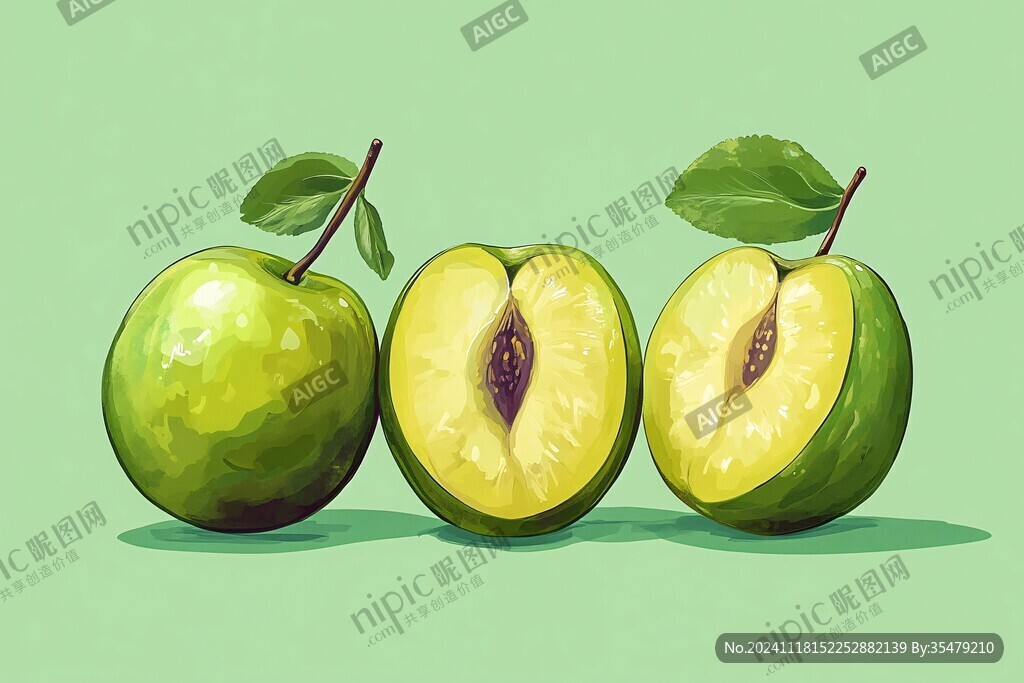 青枣插画