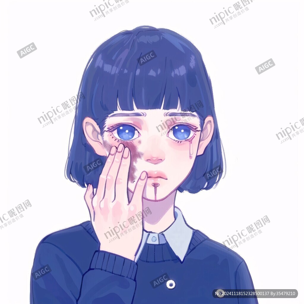 插画少女头像