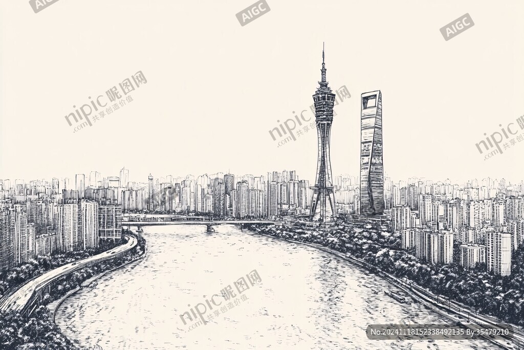 珠江手绘