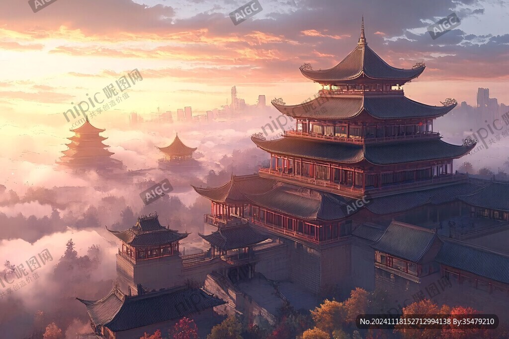 崇安阁插画