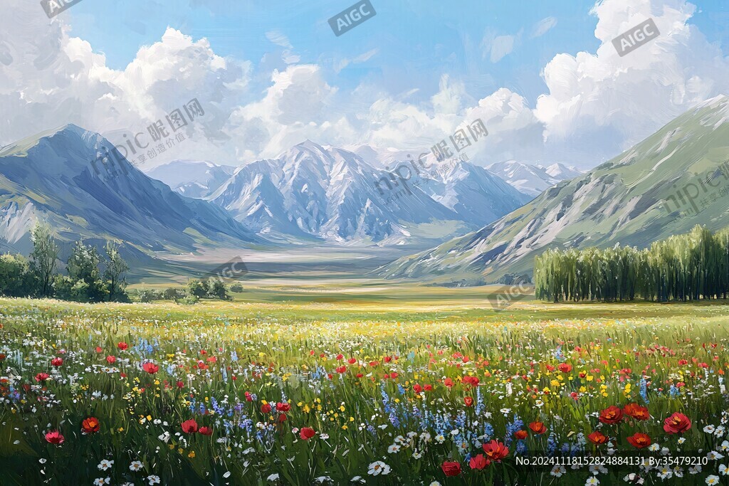 宽屏风景画