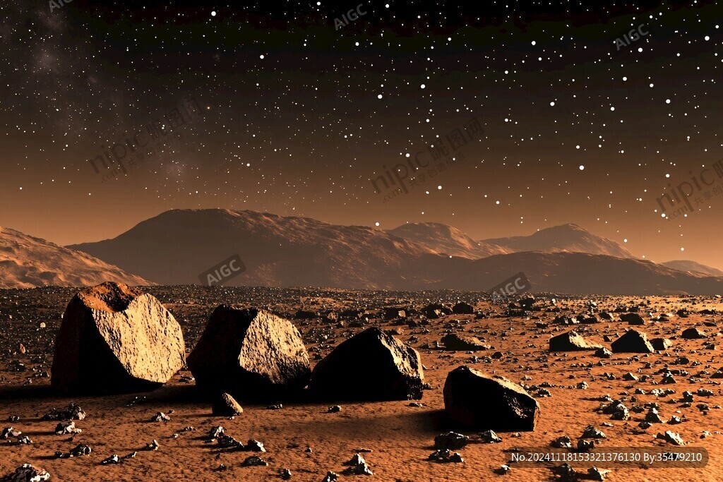 火星夜景