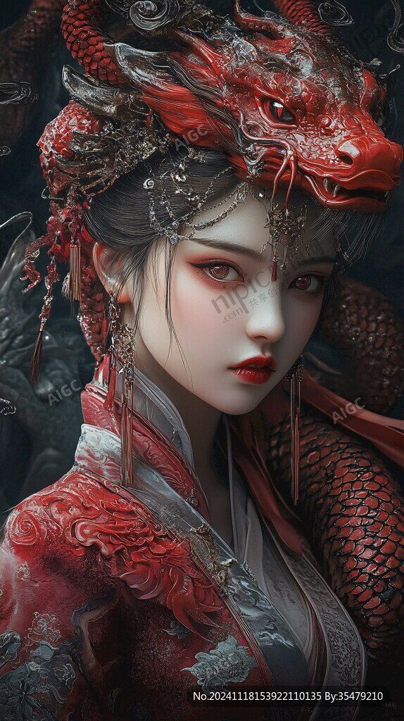 半面妆人物