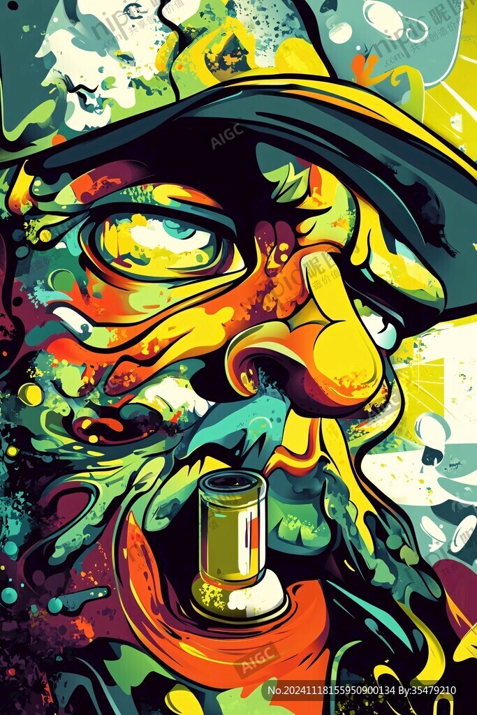 酷帅潮流插画