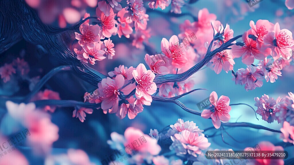 唯美梦幻梅花林