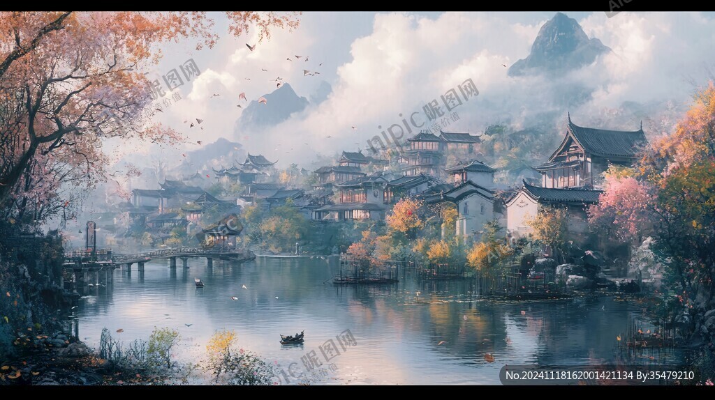古风场景概念图