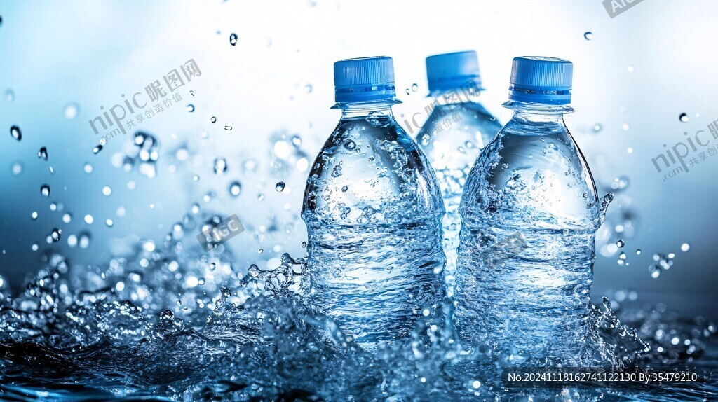 多瓶矿泉水