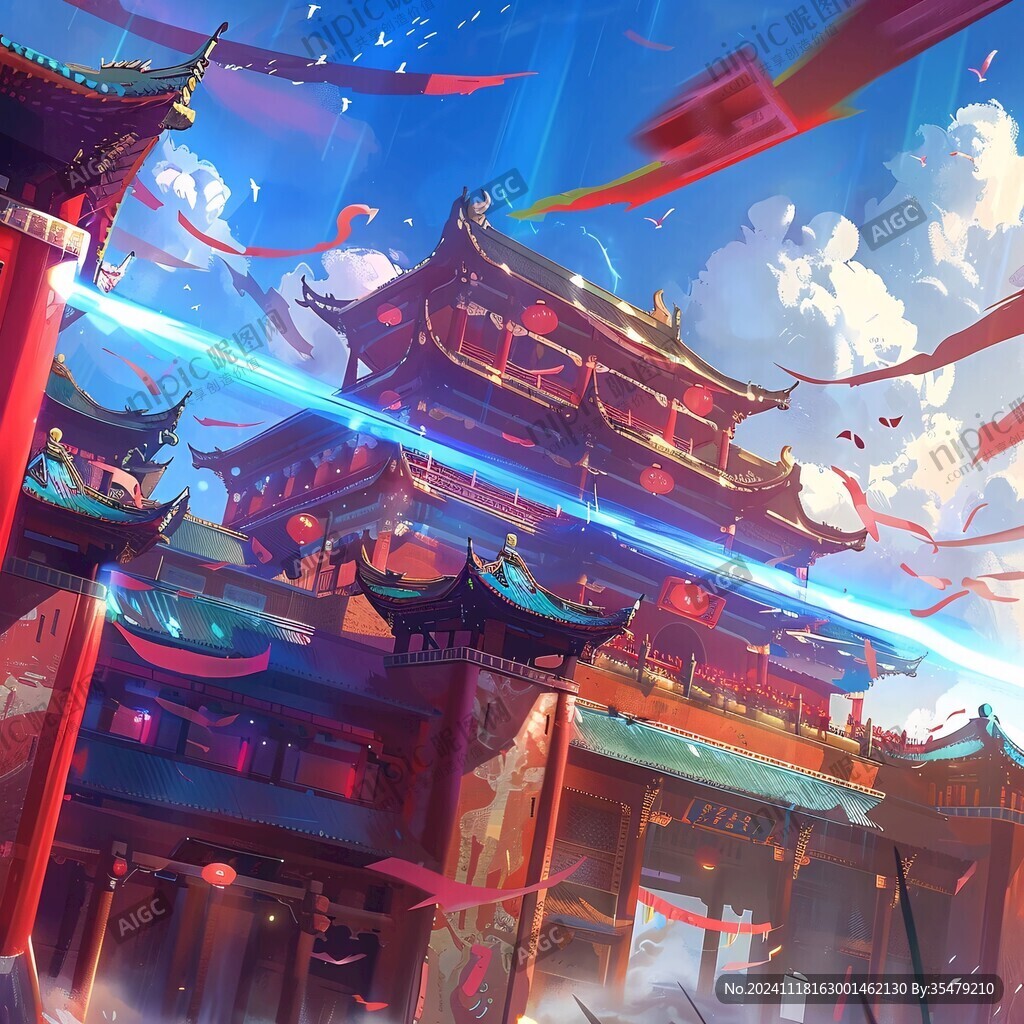横店插画
