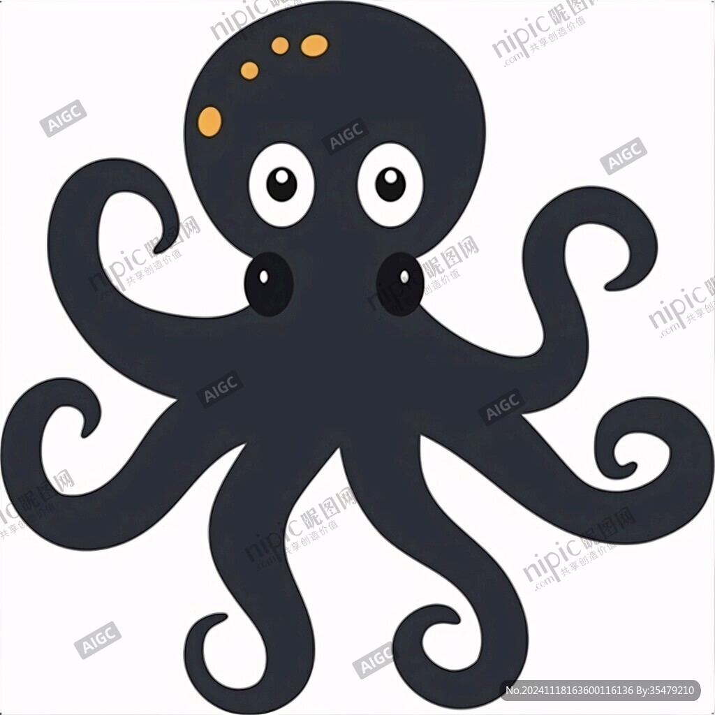 章鱼卡通logo