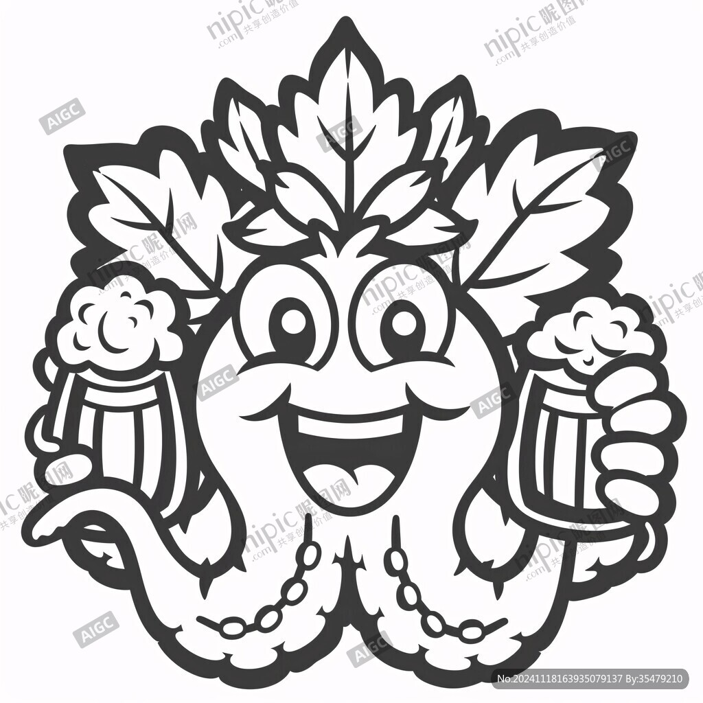 啤酒卡通标志