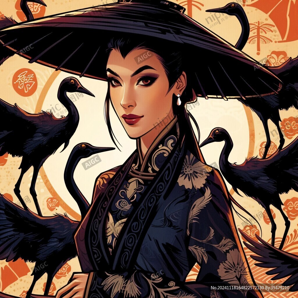 插画艺妓