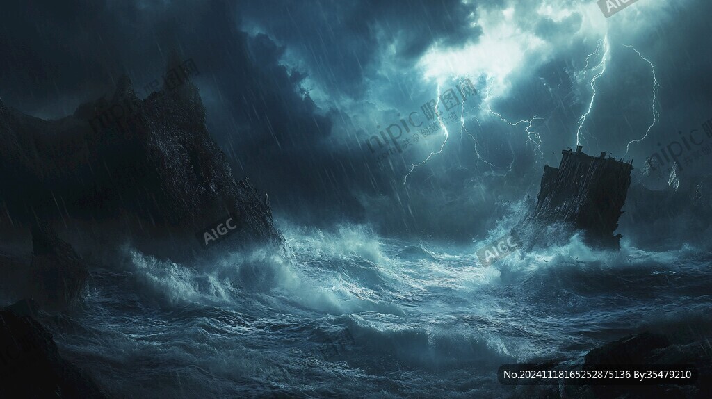 海面暴风雨