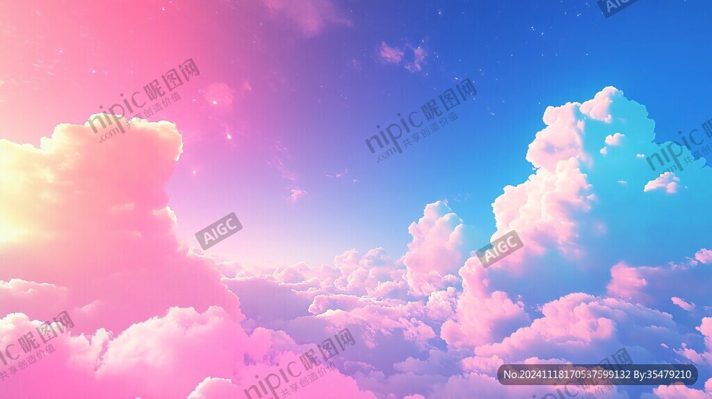 渐变风景云彩