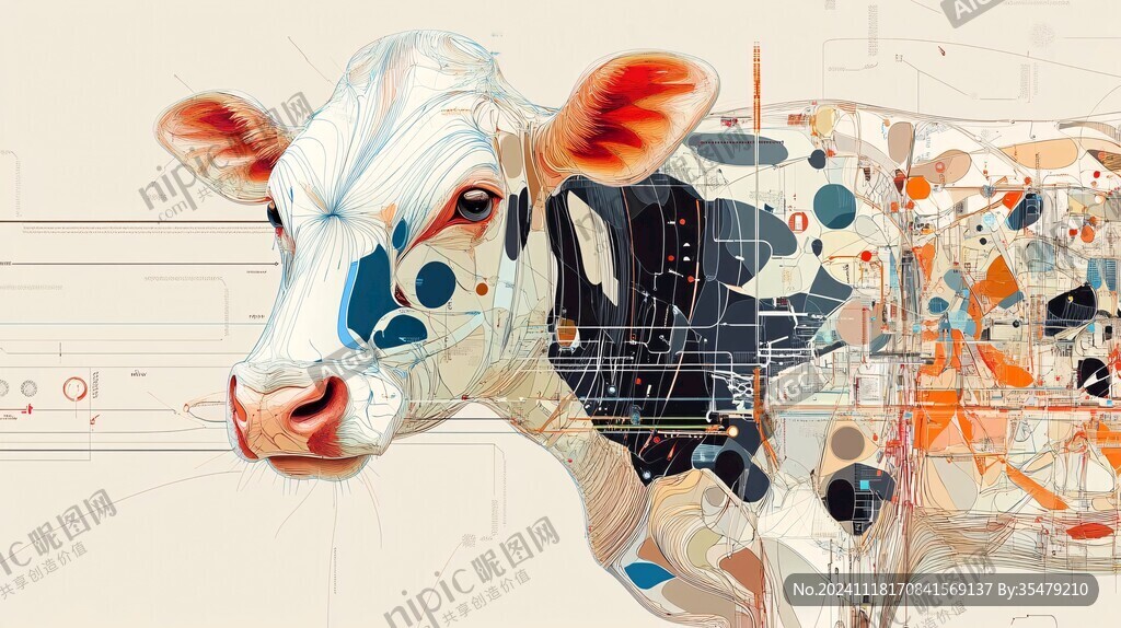 牛包装插画