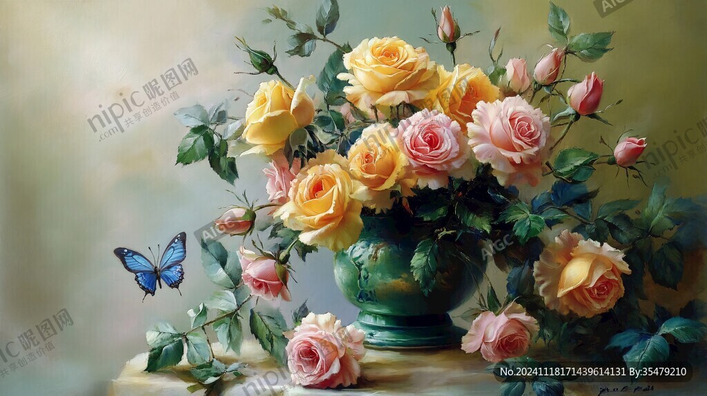 3d立体花卉油画