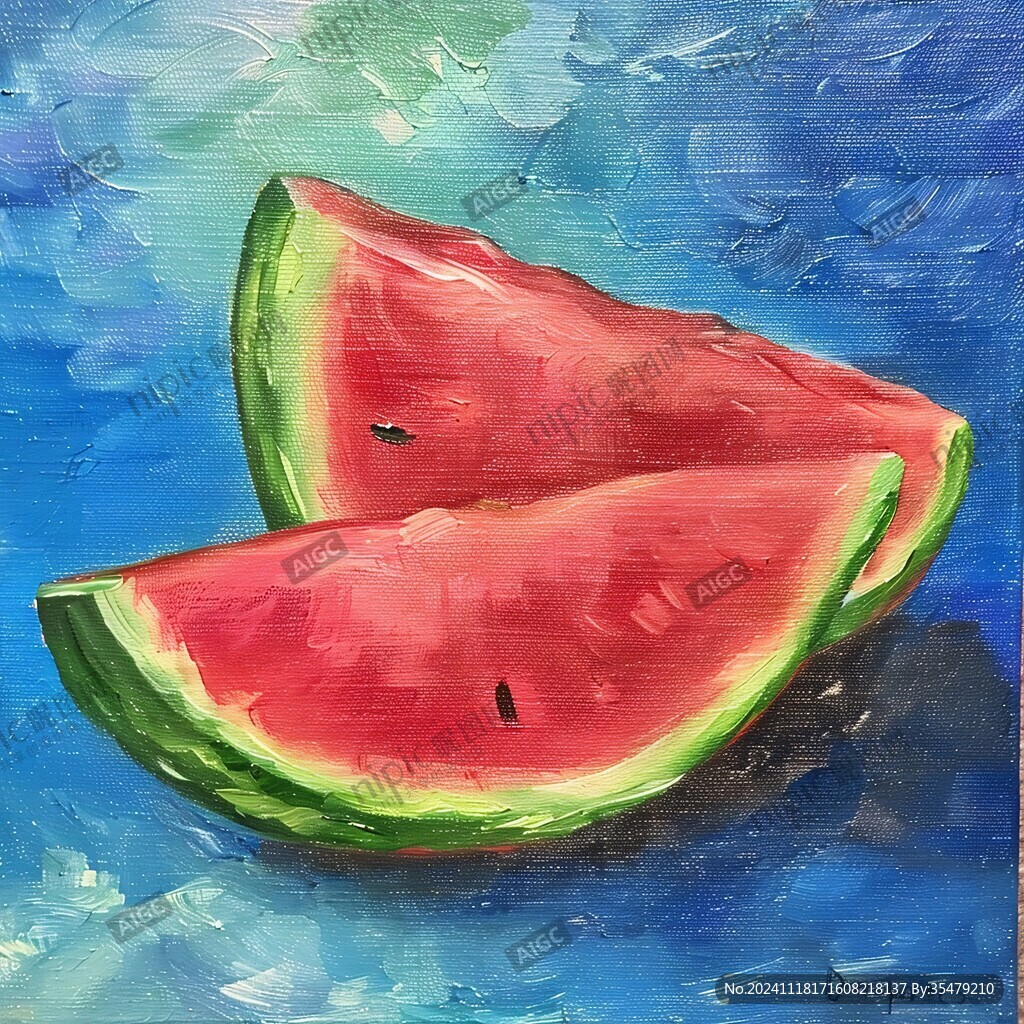 西瓜装饰画