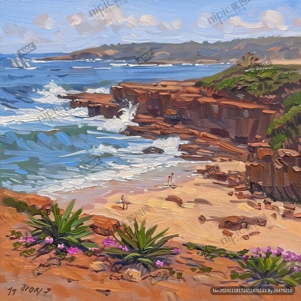 海湾美术绘画