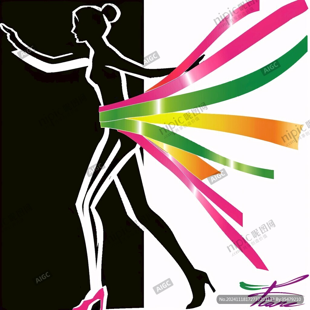 跳舞女人logo