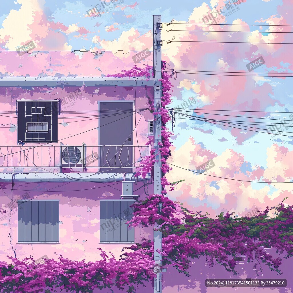 日系风景插画