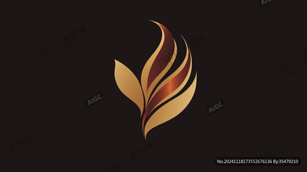 金叶logo设计