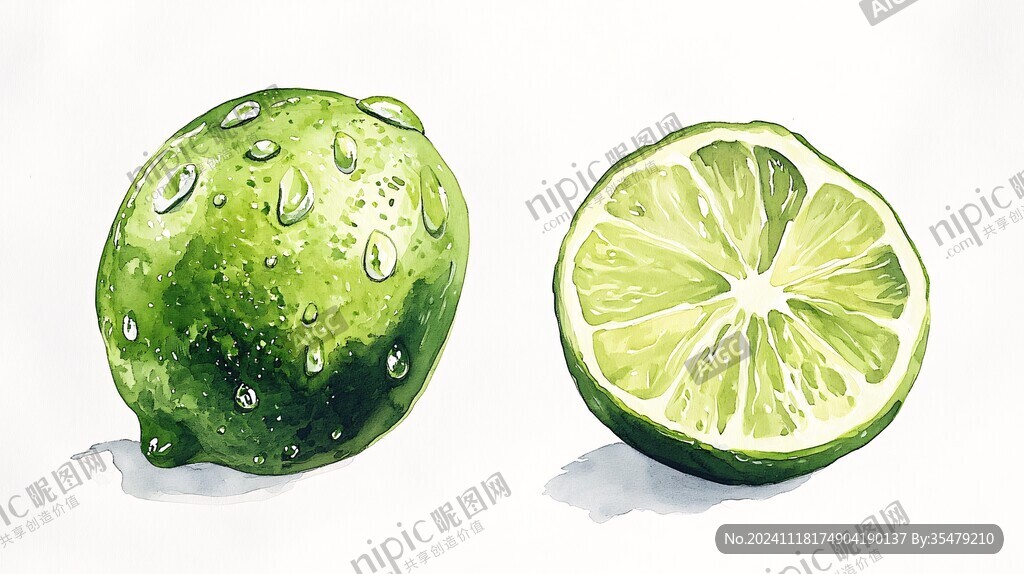 青柠手绘插画