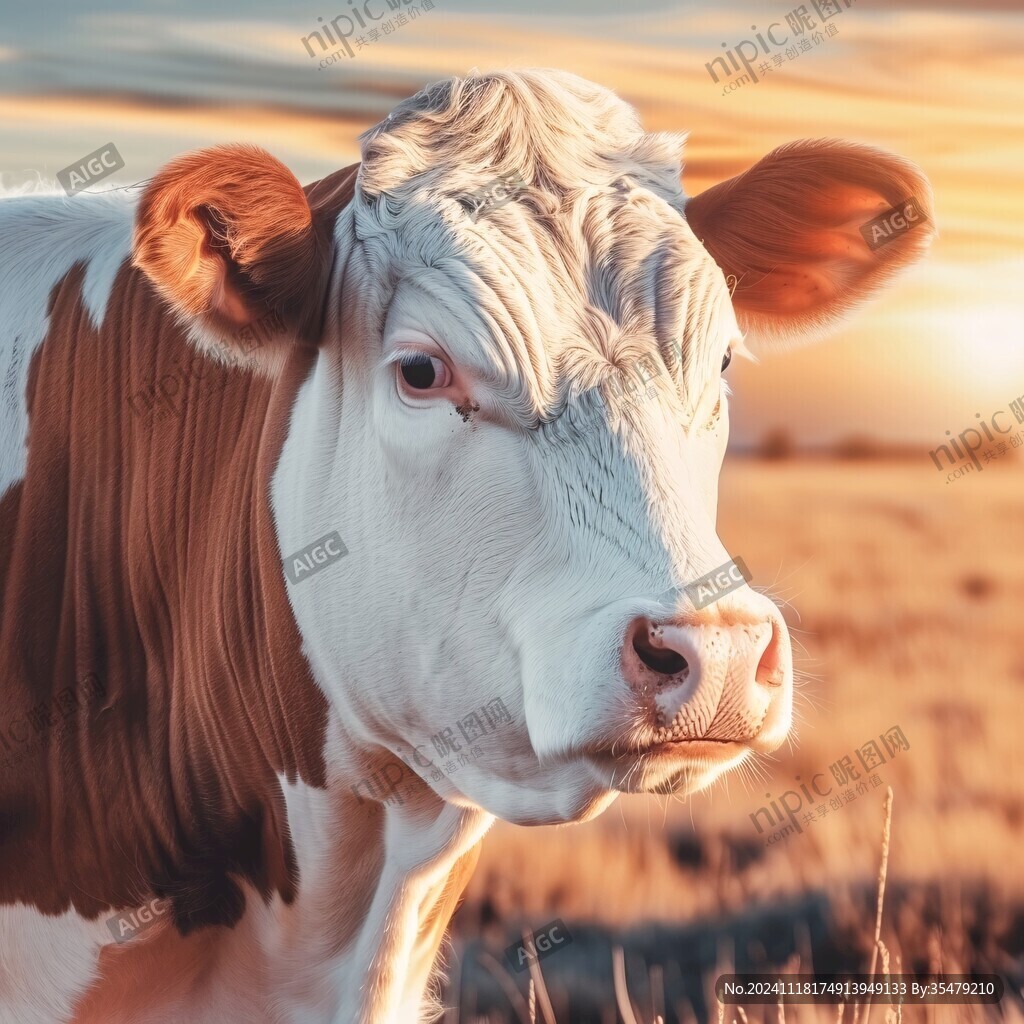 夕阳牛