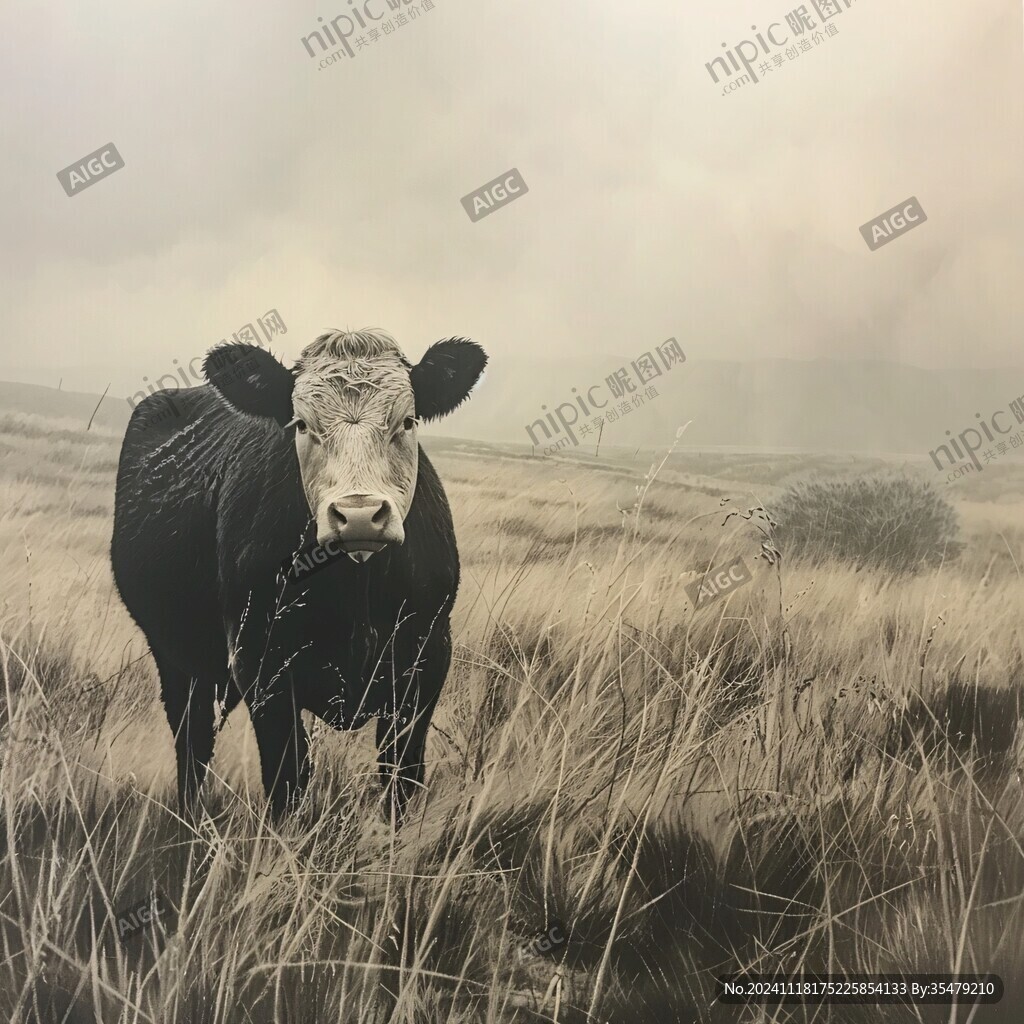 黄牛与枯草