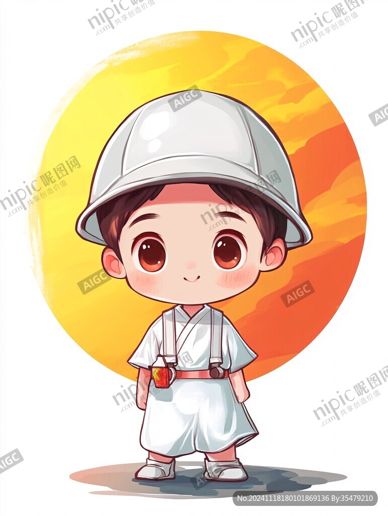 q版朝鲜族男孩