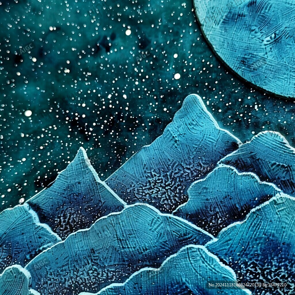 抽象写意星辰大海