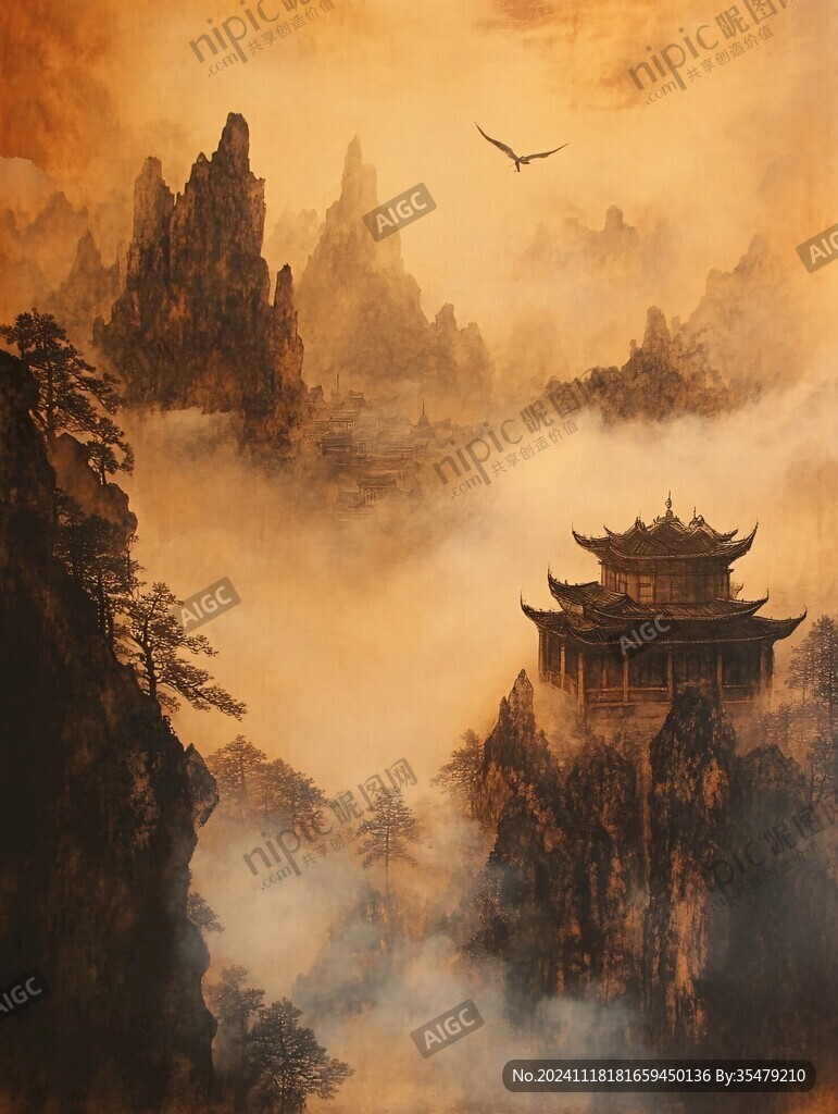 黄鹤楼油画