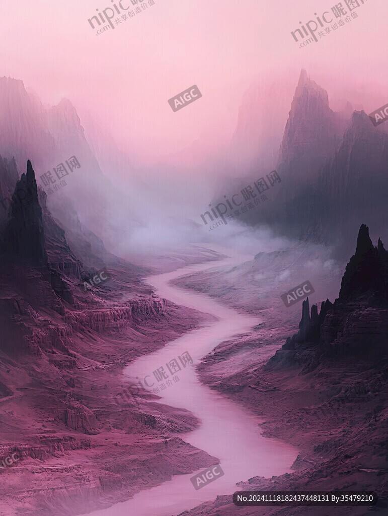 粉色的荒地