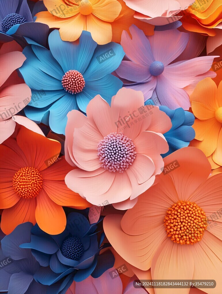 3d立体花壁纸