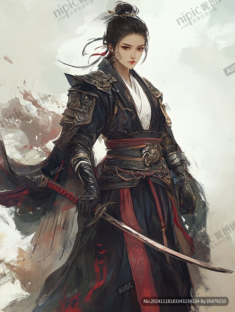 女侠插画