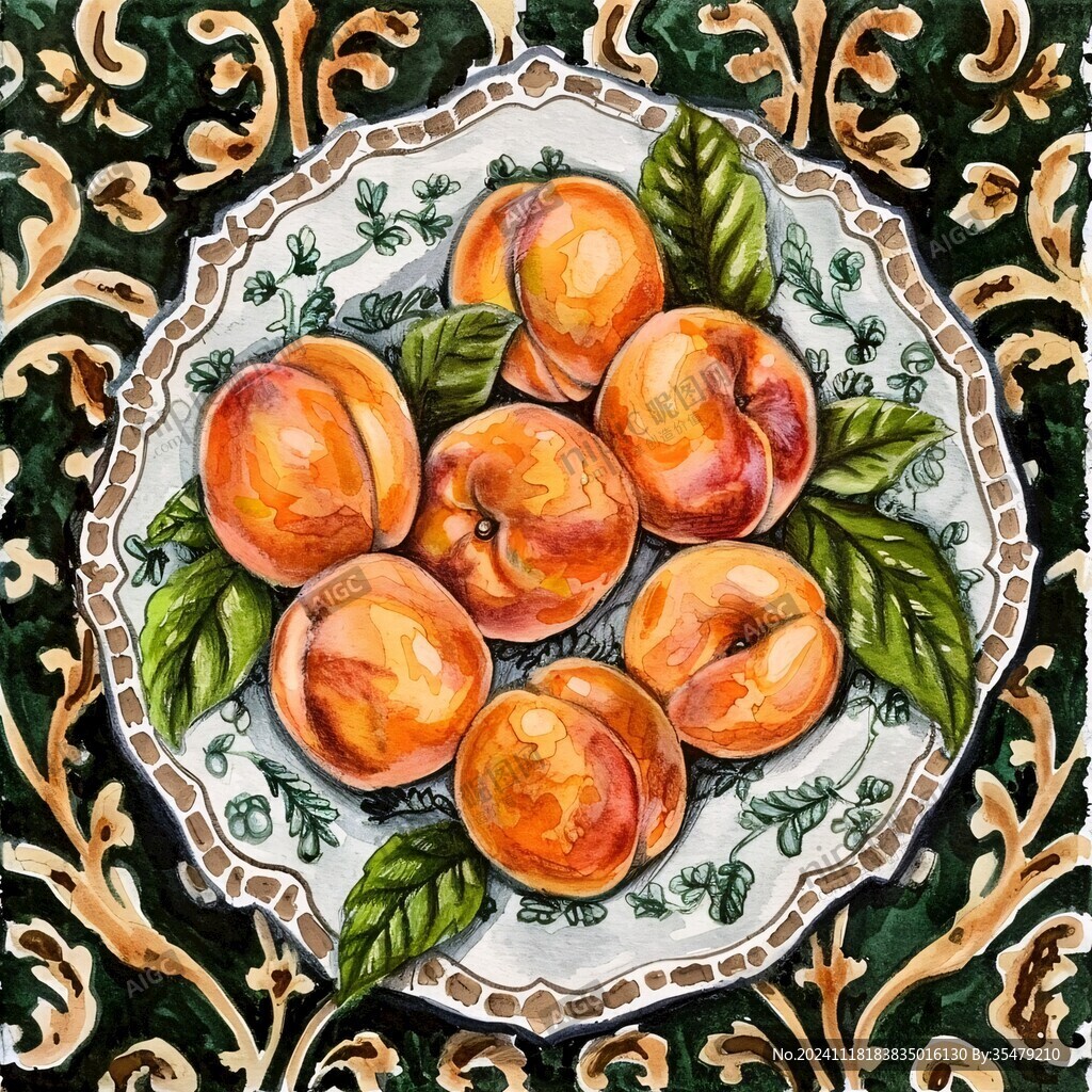 杏仁油画
