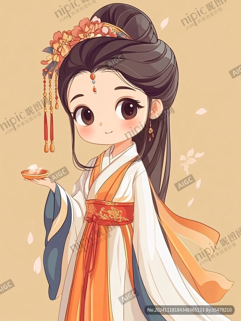 q版汉服美女
