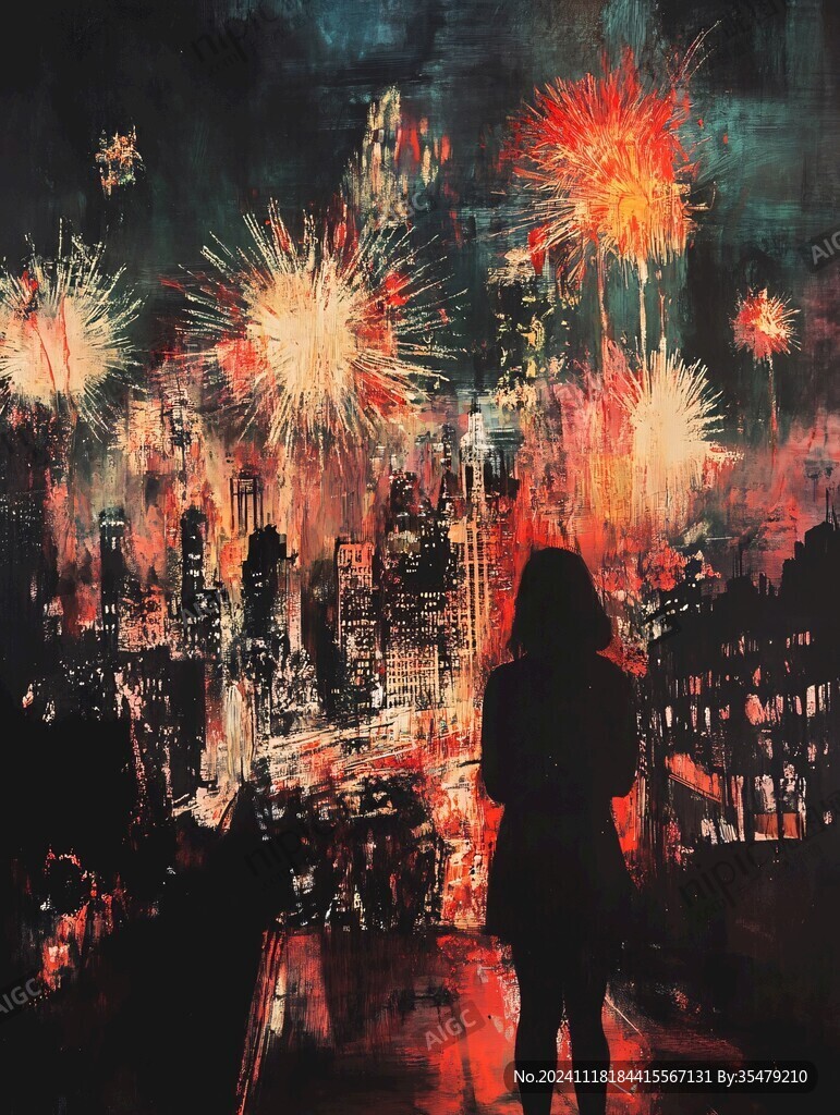 看烟花的人