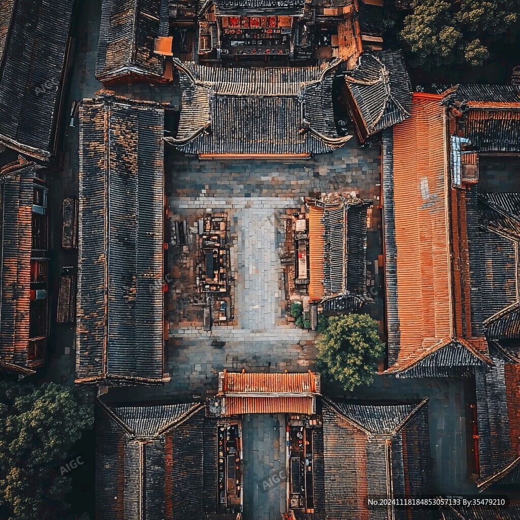 俯瞰古城风