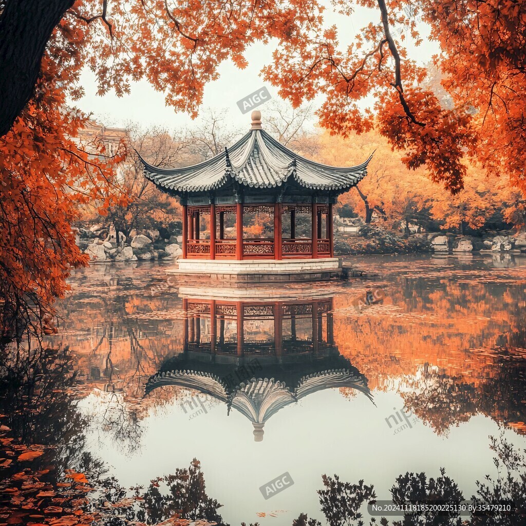 古亭秋色