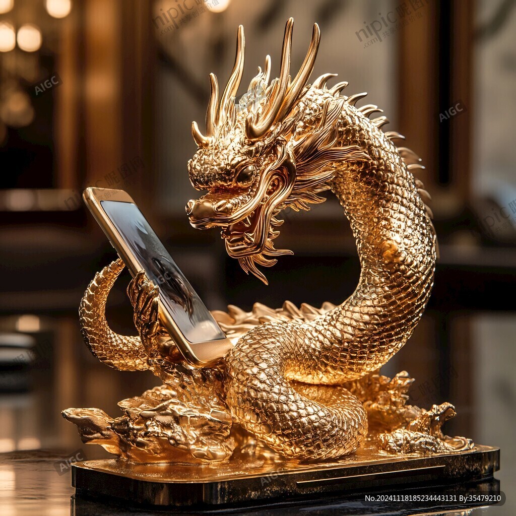黄金龙摆件