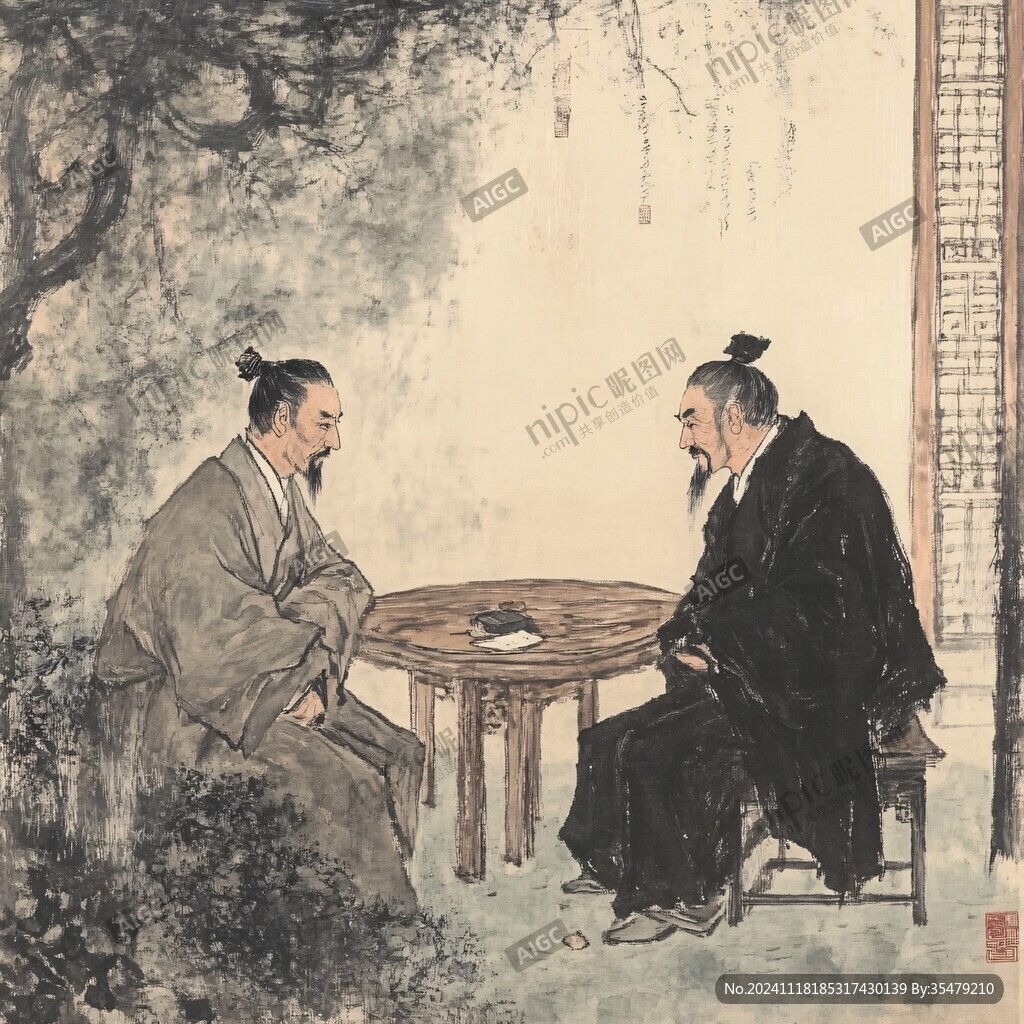 松下对弈图