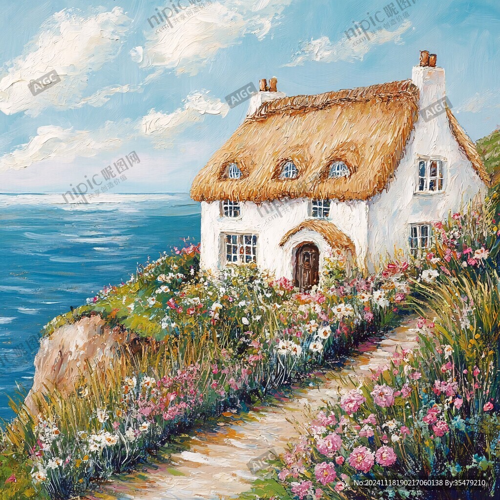 小屋装饰画