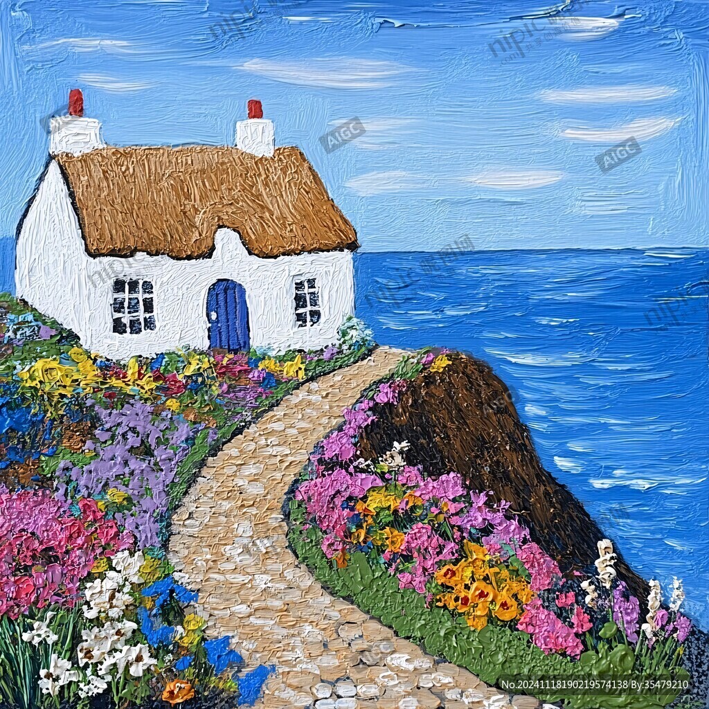 小屋装饰画