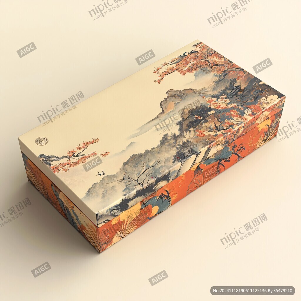 新中式插画礼盒